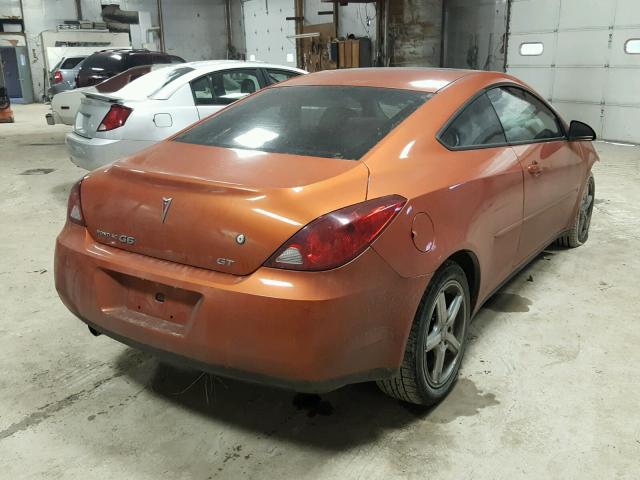 1G2ZH158264233940 - 2006 PONTIAC G6 GT ORANGE photo 4