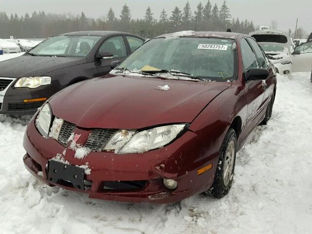 3G2JB52F73S165560 - 2003 PONTIAC SUNFIRE SL MAROON photo 2