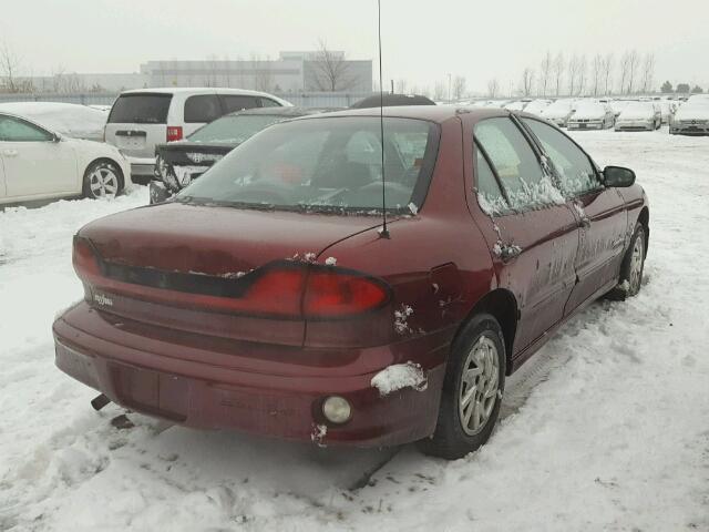 3G2JB52F73S165560 - 2003 PONTIAC SUNFIRE SL MAROON photo 4