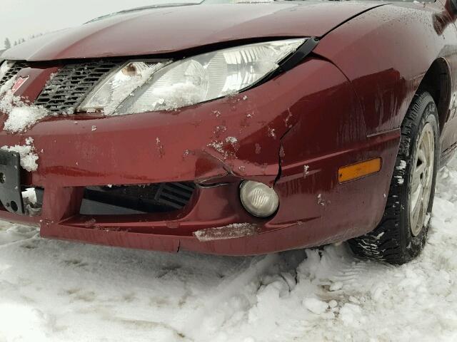 3G2JB52F73S165560 - 2003 PONTIAC SUNFIRE SL MAROON photo 9