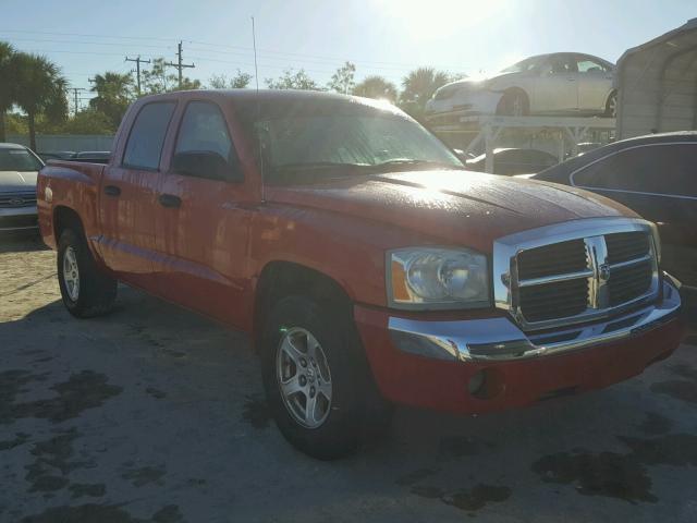 1D7HE58N16S501631 - 2006 DODGE DAKOTA QUA RED photo 1