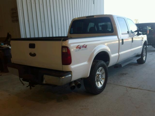 1FTSW21R38ED40984 - 2008 FORD F250 SUPER WHITE photo 4