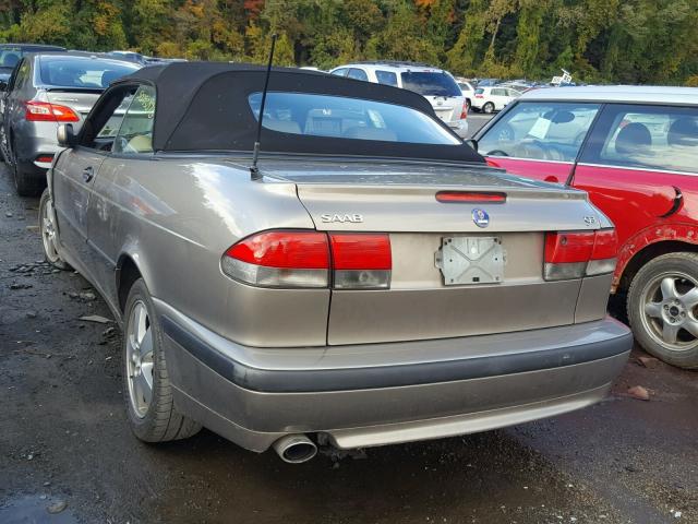 YS3DF78K127006018 - 2002 SAAB 9-3 SE TAN photo 3