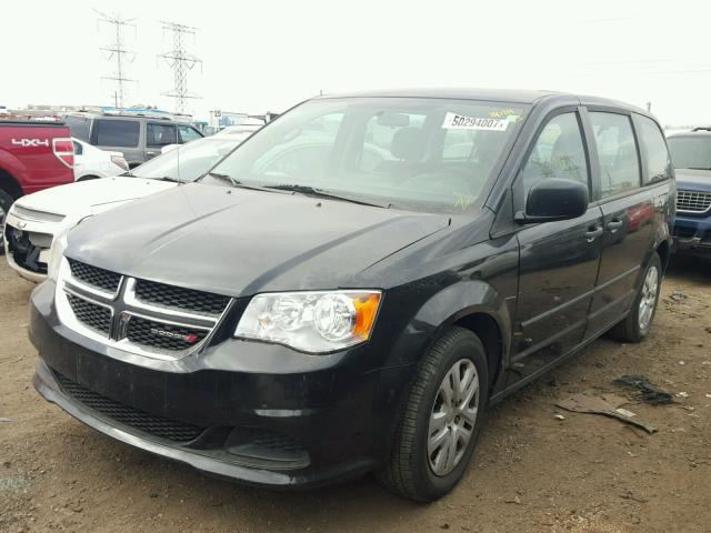 2C4RDGBG9FR653598 - 2015 DODGE GRAND CARA BLACK photo 2