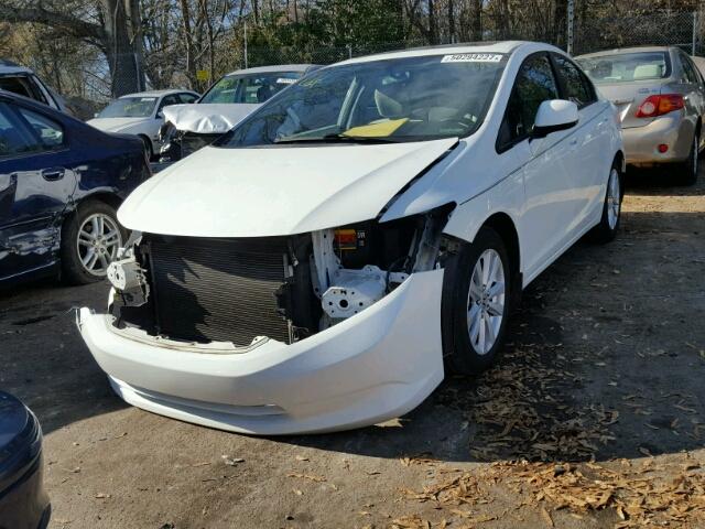 2HGFB2F83CH582836 - 2012 HONDA CIVIC EX WHITE photo 2