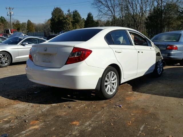 2HGFB2F83CH582836 - 2012 HONDA CIVIC EX თეთრი ფოტო 4
