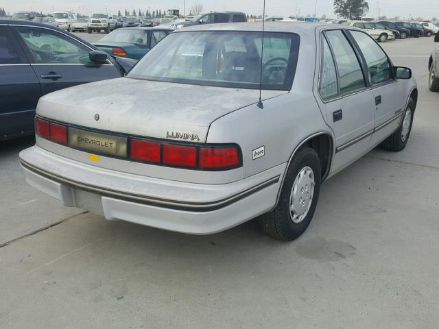 2G1WL54T6L9315813 - 1990 CHEVROLET LUMINA SILVER photo 4