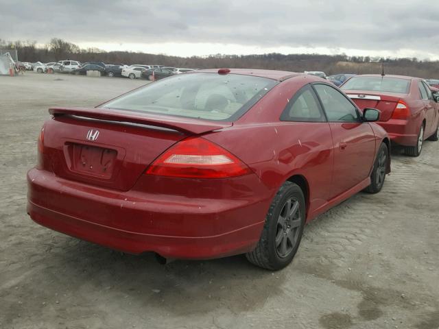 1HGCM81634A007061 - 2004 HONDA ACCORD EX BURGUNDY photo 4