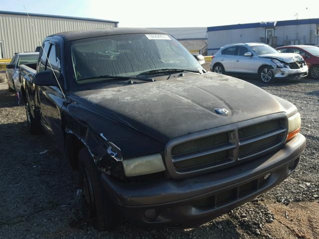 1B7GL12XX2S558886 - 2002 DODGE DAKOTA BAS BLACK photo 1