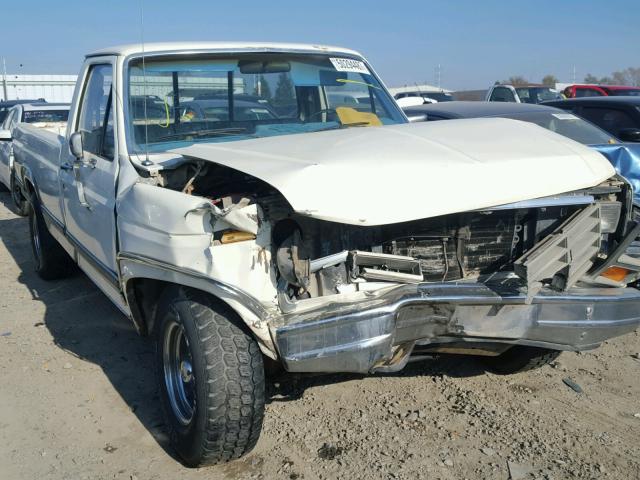 1FTDF15Y3GPB77647 - 1986 FORD F150 WHITE photo 1