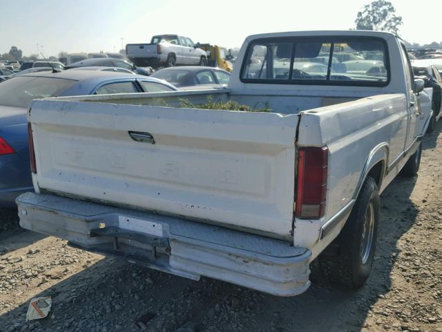 1FTDF15Y3GPB77647 - 1986 FORD F150 WHITE photo 4