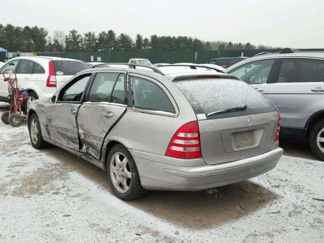 WDBRH81J04F494187 - 2004 MERCEDES-BENZ C 240 SPOR GRAY photo 3