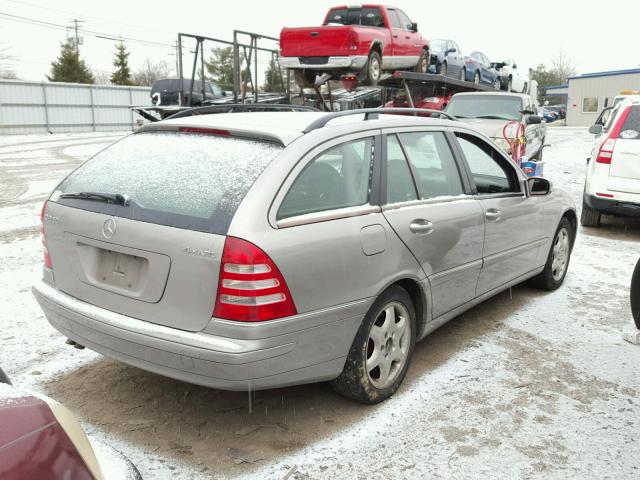 WDBRH81J04F494187 - 2004 MERCEDES-BENZ C 240 SPOR GRAY photo 4