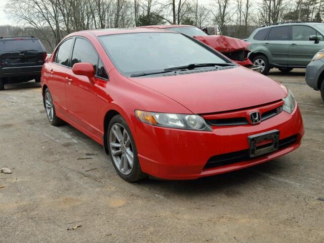 2HGFA55518H710428 - 2008 HONDA CIVIC SI RED photo 1