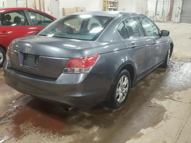 1HGCP26478A018436 - 2008 HONDA ACCORD LXP GRAY photo 4