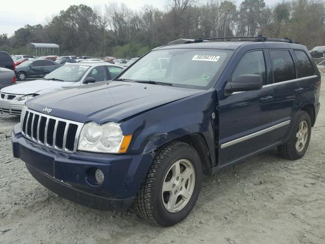 1J8HR58235C500602 - 2005 JEEP GRAND CHER BLUE photo 2