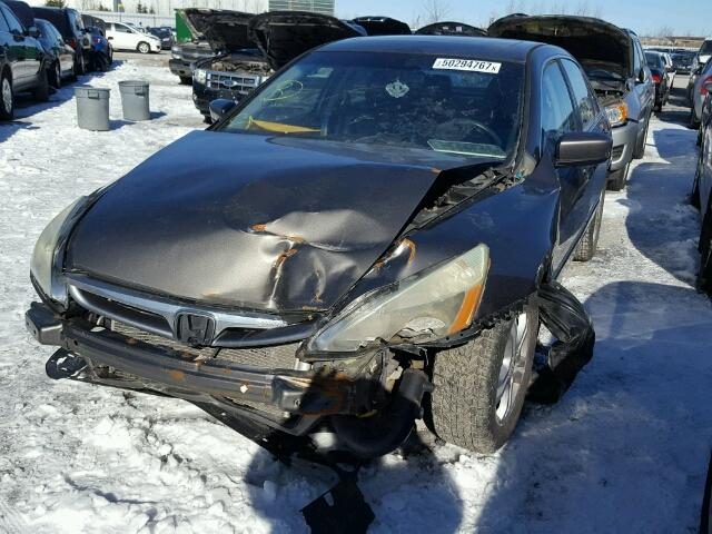 1HGCM56856A800499 - 2006 HONDA ACCORD EX GRAY photo 2