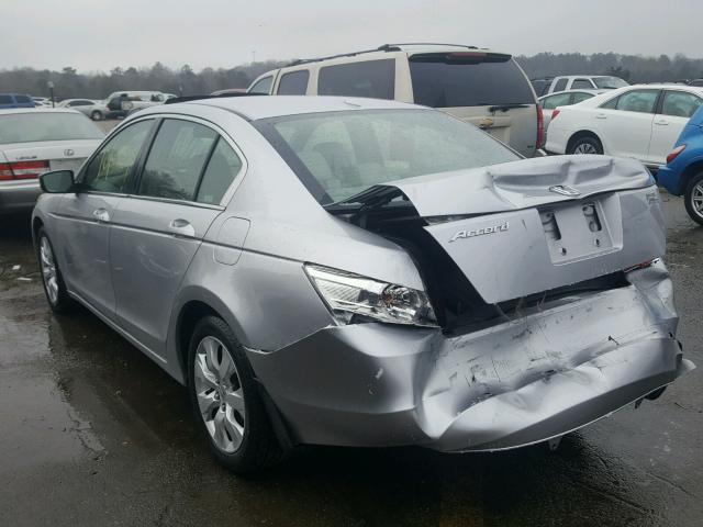 JHMCP26818C022874 - 2008 HONDA ACCORD EXL SILVER photo 3