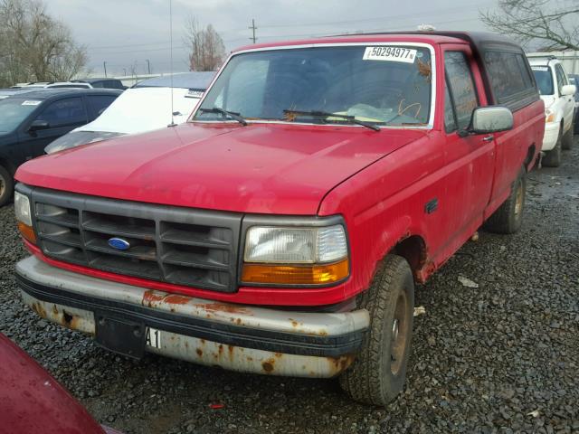 1FTEF15Y1RLB22418 - 1994 FORD F150 RED photo 2