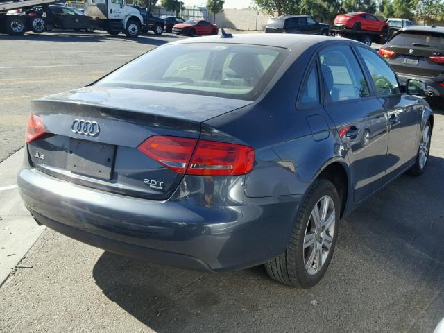 WAUBFAFL5AN037030 - 2010 AUDI A4 PREMIUM GRAY photo 4