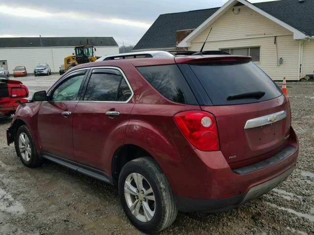 2CNFLNEW6A6220114 - 2010 CHEVROLET EQUINOX LT RED photo 3