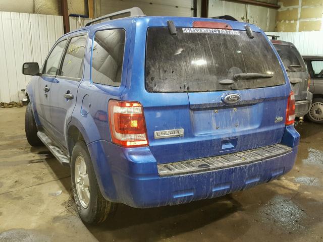 1FMCU9DG0CKC83923 - 2012 FORD ESCAPE XLT BLUE photo 3