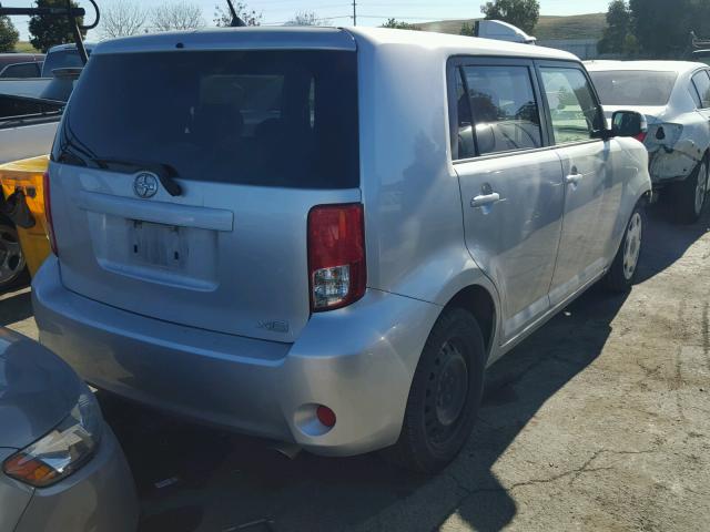 JTLZE4FE8B1126921 - 2011 TOYOTA SCION XB SILVER photo 4