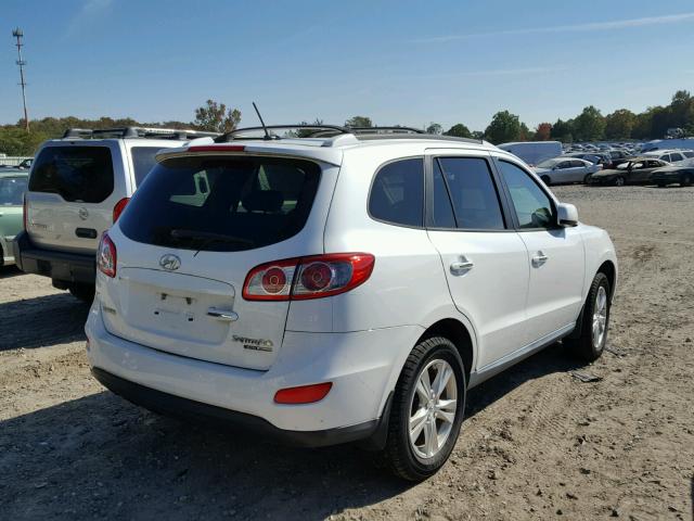 5XYZKDAG3BG069511 - 2011 HYUNDAI SANTA FE L WHITE photo 4