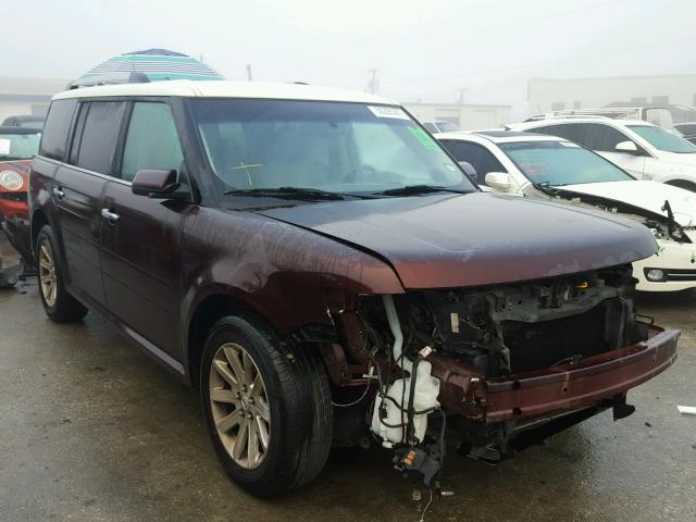 2FMGK5CC3ABA91367 - 2010 FORD FLEX SEL RED photo 1