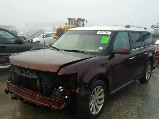 2FMGK5CC3ABA91367 - 2010 FORD FLEX SEL წითელი ფოტო 2
