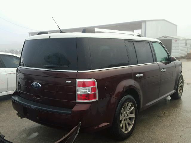 2FMGK5CC3ABA91367 - 2010 FORD FLEX SEL წითელი ფოტო 4