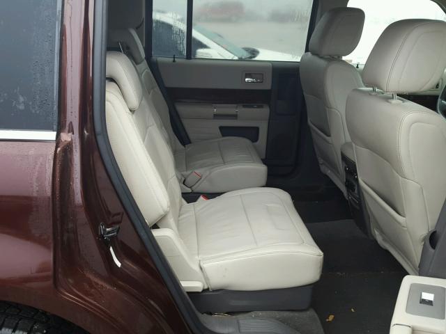 2FMGK5CC3ABA91367 - 2010 FORD FLEX SEL წითელი ფოტო 6