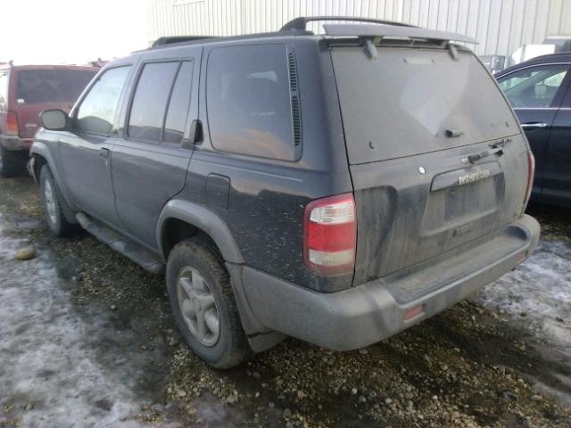 JN8AR07YXYW446854 - 2000 NISSAN PATHFINDER BLACK photo 3