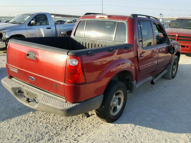 1FMZU67K75UB67473 - 2005 FORD EXPLORER S RED photo 4