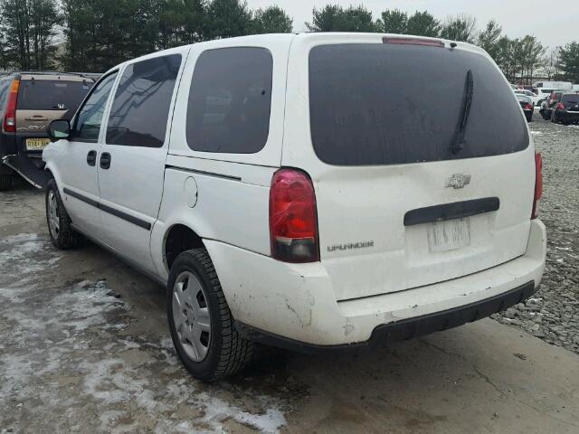 1GBDV131X7D172640 - 2007 CHEVROLET UPLANDER I WHITE photo 3