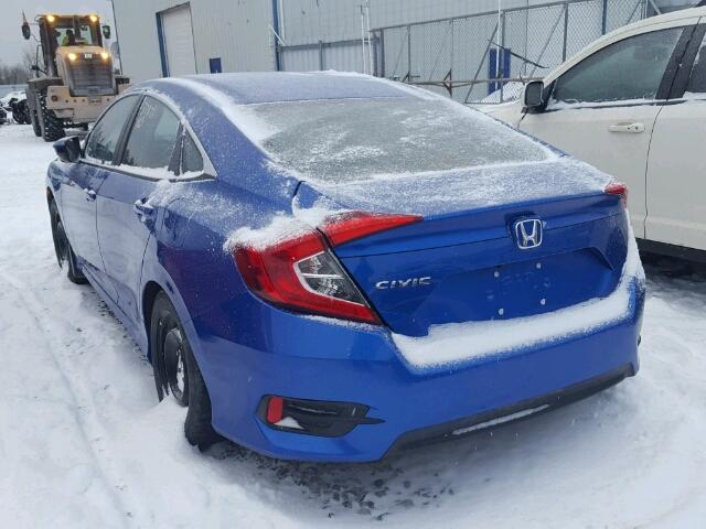 2HGFC2F55GH026049 - 2016 HONDA CIVIC LX BLUE photo 3