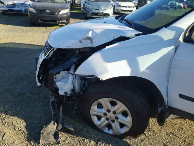 1GNKRFED5HJ164306 - 2017 CHEVROLET TRAVERSE L WHITE photo 9