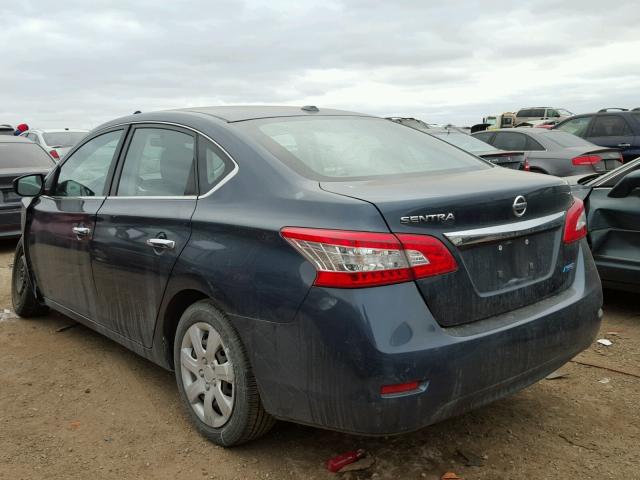 3N1AB7AP9DL690507 - 2013 NISSAN SENTRA S GRAY photo 3