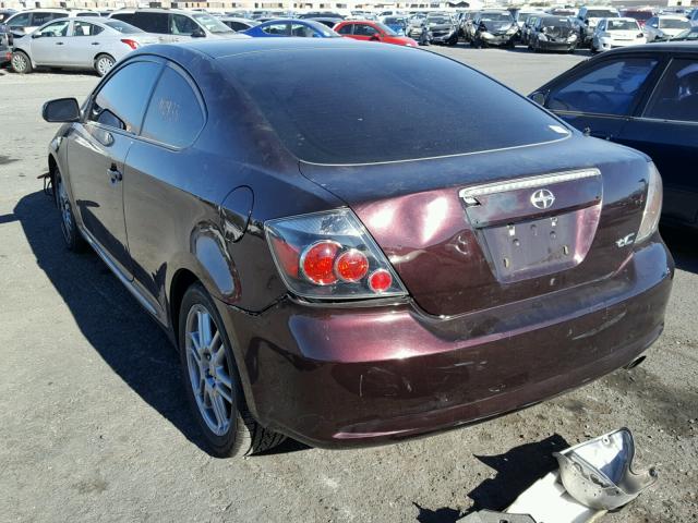 JTKDE167780233228 - 2008 TOYOTA SCION TC BURGUNDY photo 3