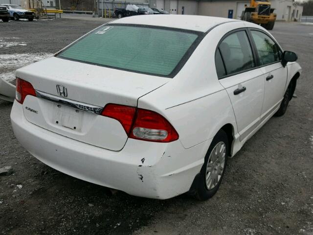 2HGFA1F34BH538201 - 2011 HONDA CIVIC VP WHITE photo 4