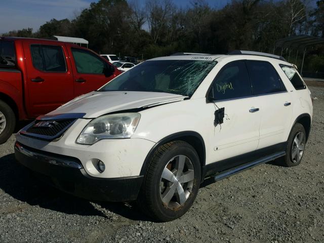 1GKLRMED1AJ173841 - 2010 GMC ACADIA SLT თეთრი ფოტო 2