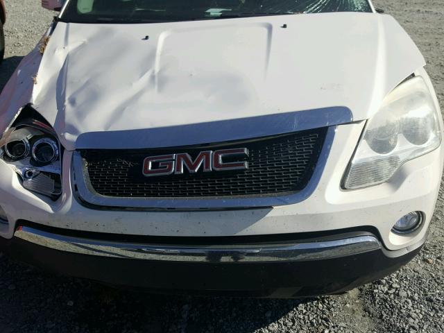 1GKLRMED1AJ173841 - 2010 GMC ACADIA SLT თეთრი ფოტო 7