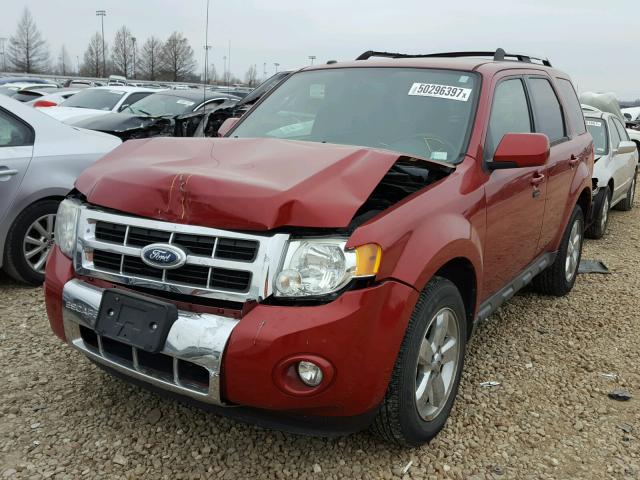 1FMCU04G29KC98928 - 2009 FORD ESCAPE LIM RED photo 2