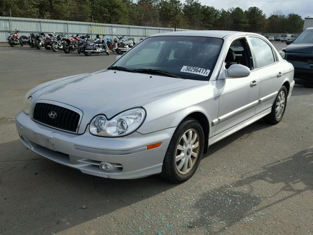 KMHWF35H55A113092 - 2005 HYUNDAI SONATA GLS SILVER photo 2