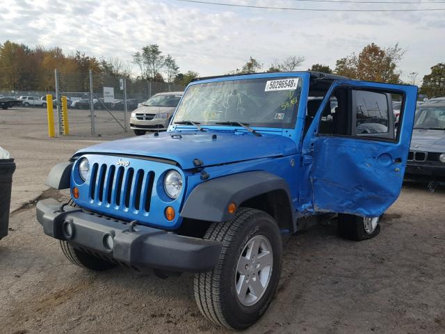 1J4AA2D18AL160413 - 2010 JEEP WRANGLER S BLUE photo 2