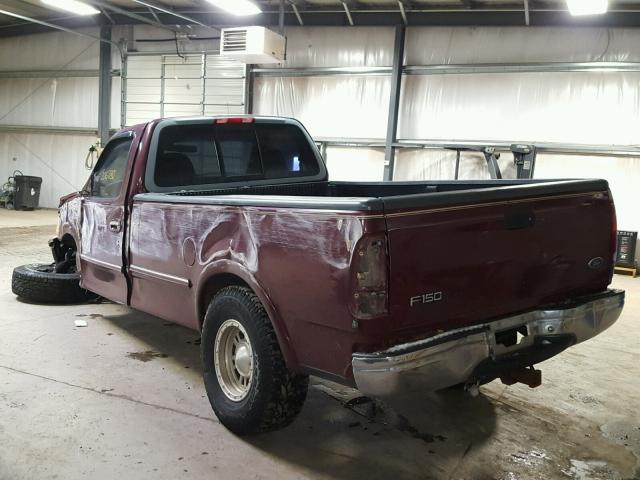 1FTDF18W8VND28906 - 1997 FORD F150 MAROON photo 3