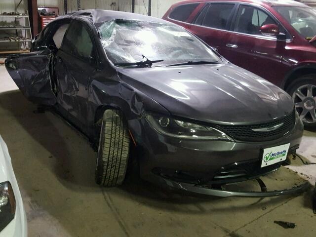 1C3CCCDGXFN618097 - 2015 CHRYSLER 200 S GRAY photo 1