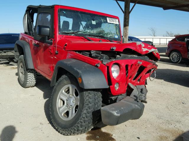 1C4AJWAG8GL112800 - 2016 JEEP WRANGLER S RED photo 1