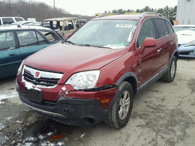 3GSCL33P98S645723 - 2008 SATURN VUE XE RED photo 2