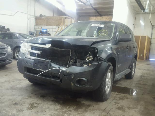 1FMCU92Z78KC45214 - 2008 FORD ESCAPE XLS GRAY photo 2